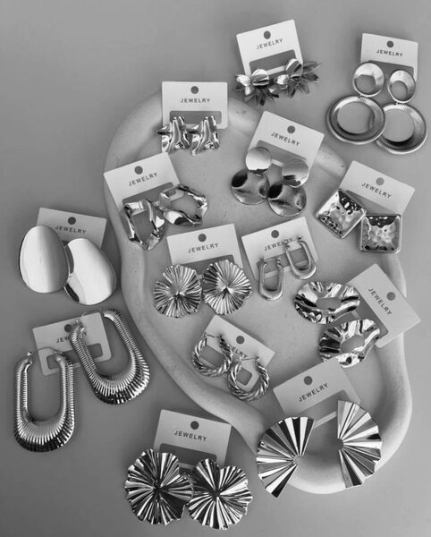 Boucles d'oreilles en acier inoxydable