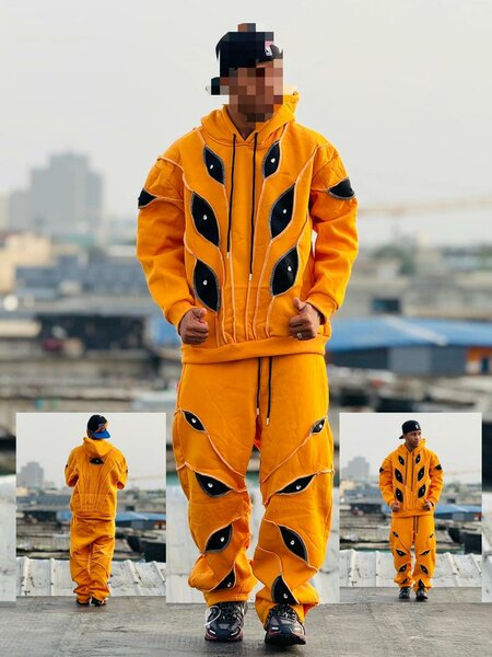 Ensemble survêtement jaune homme