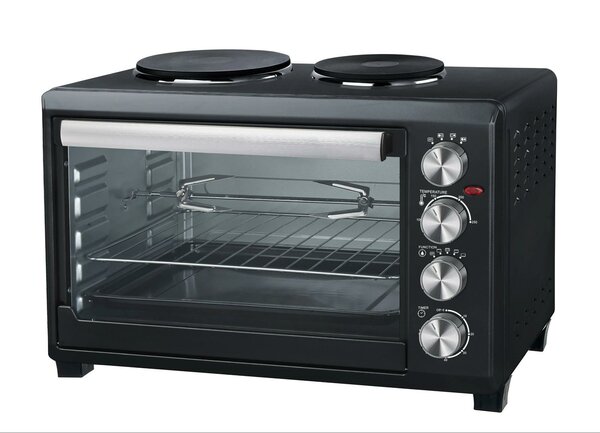 Mini four avec plaques chauffantes intégrées