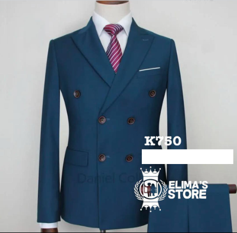 men's blue suit