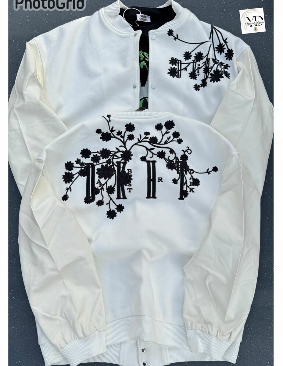 Veste de baseball brodée pour femme