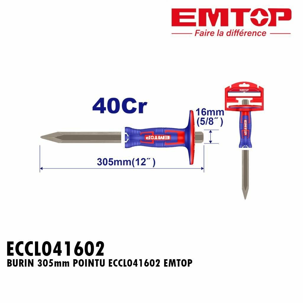 Burin à maçonnerie EMPTOP 305mm