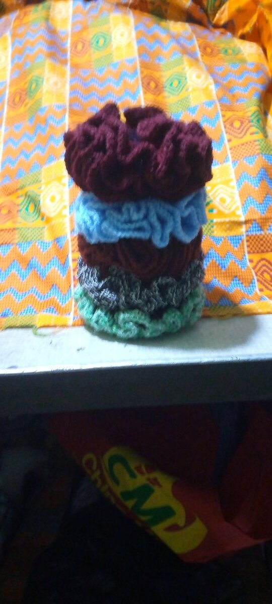 chouchous tricotés colorés