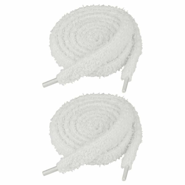 Lacets en coton doux blancs
