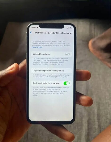 iPhone X argent reconditionné