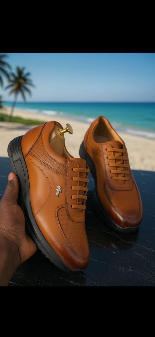 Sneakers en cuir élégants