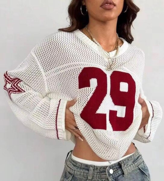 Pull en maille avec numéro 29