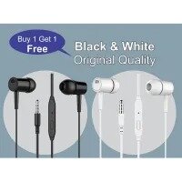 Buy one get one free Hands Free High Quality with Mic & Volume Control for iOS & All Smart Phones