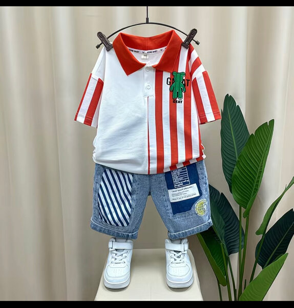 Ensemble Garçon Été Rayé