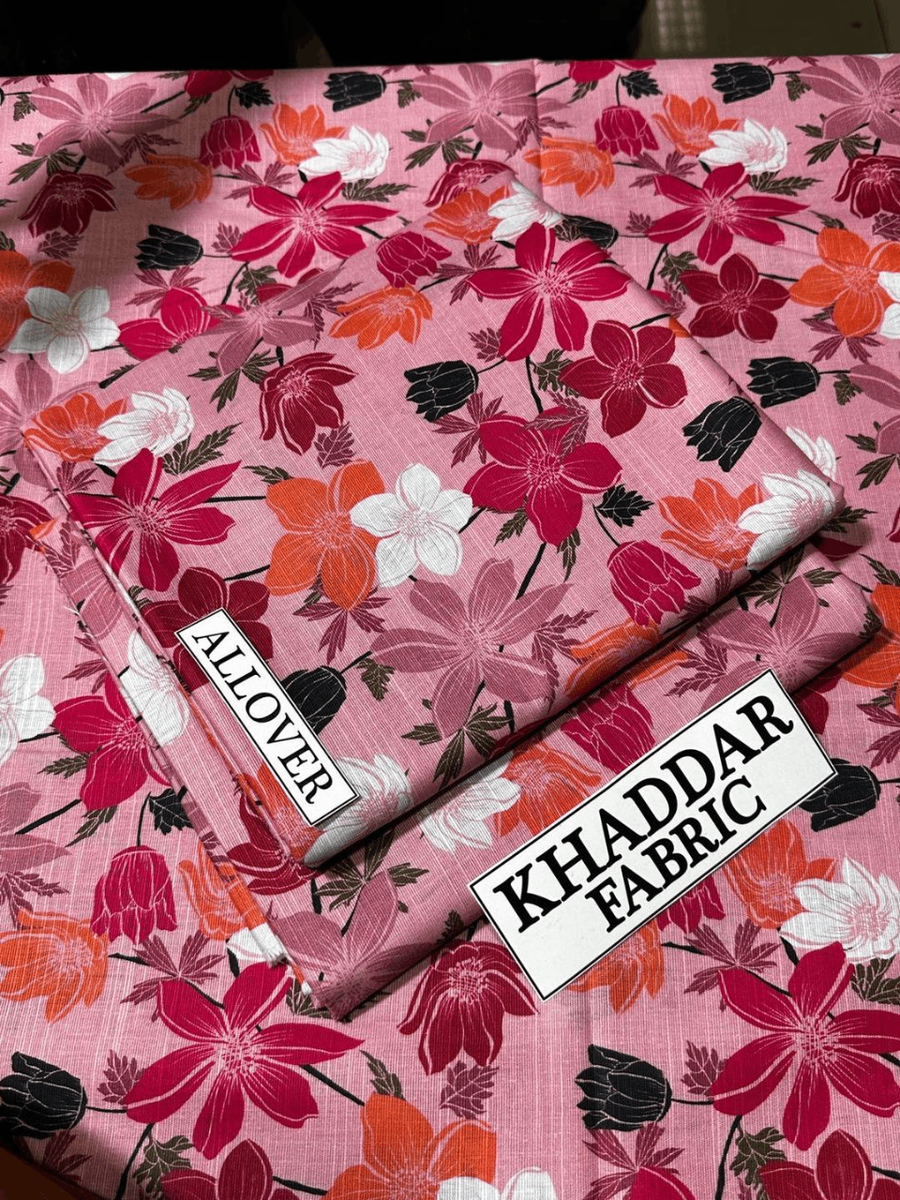 2 PCs Women's unstitched Khaddar Suit