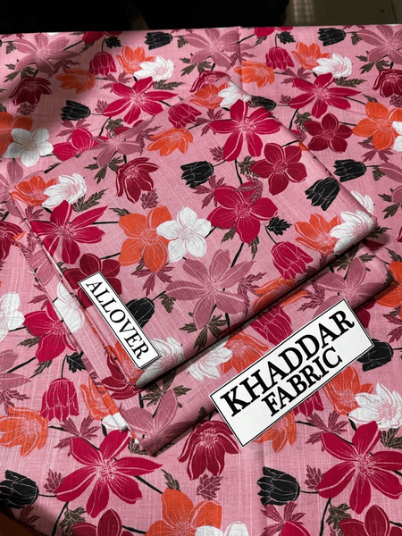 2 PCs Women's unstitched Khaddar Suit