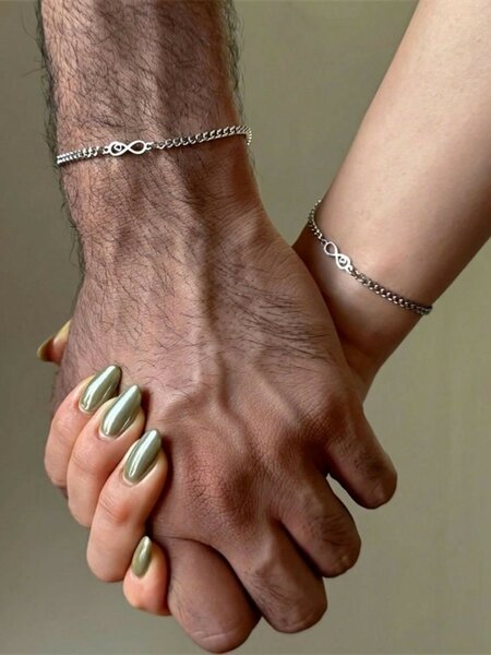 Bracelets Couple Argent Infini