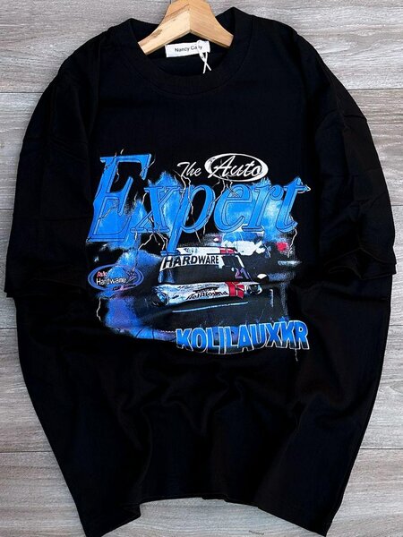 T-shirt auto sport noir