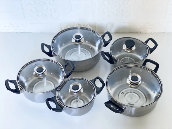 Set de Casseroles Acier Inoxydable