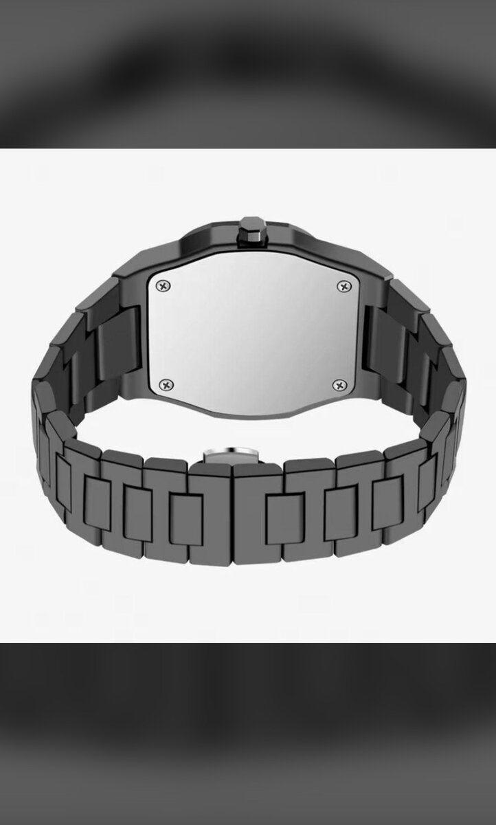 Montre Élégante Noire Homme