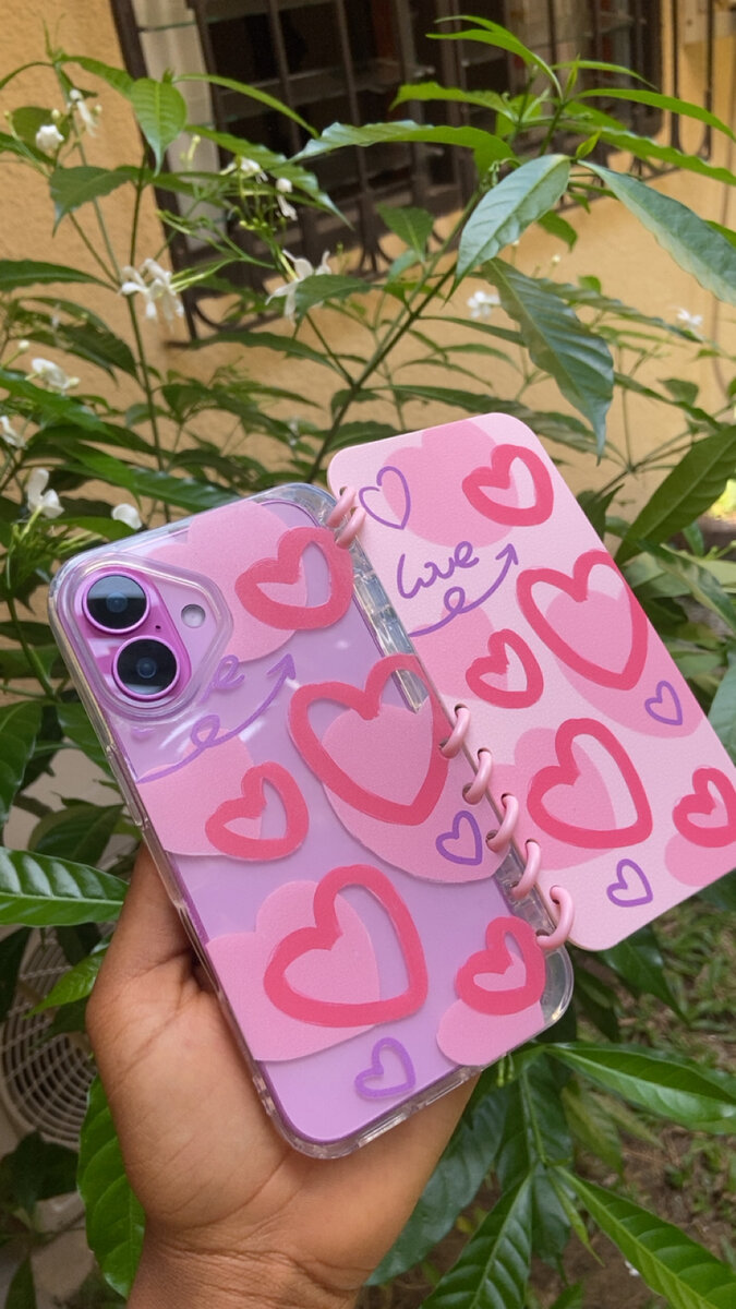 Coque Téléphone Coeurs Pastel