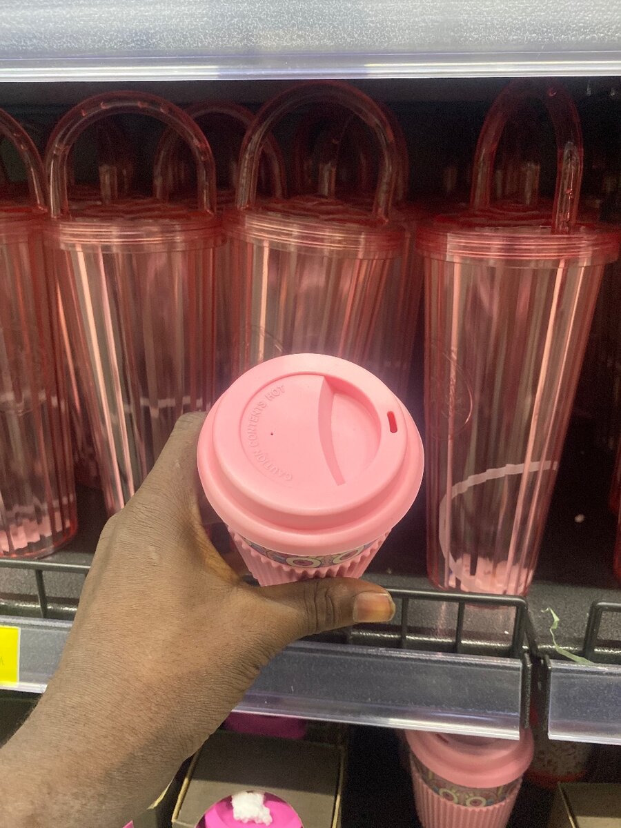 Tasse à café isotherme rose