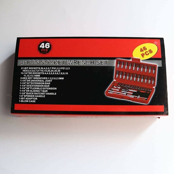 Jeu de clés à douilles 46 pièces