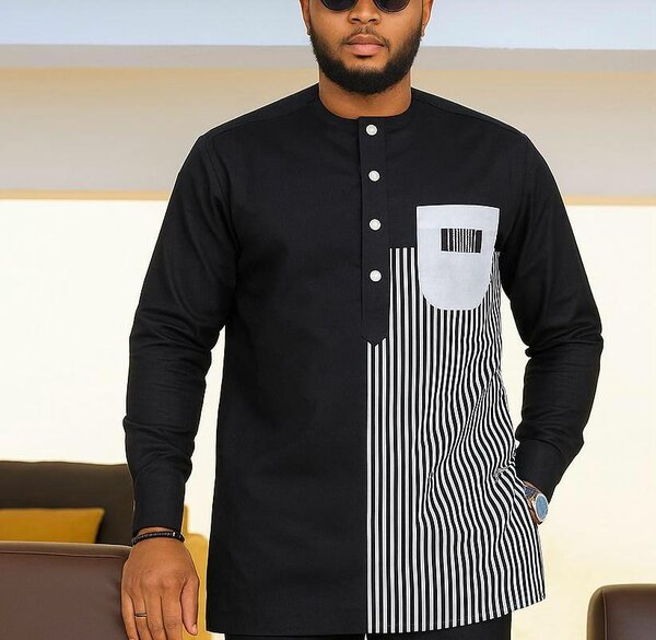 Chemise à motifs pour hommes