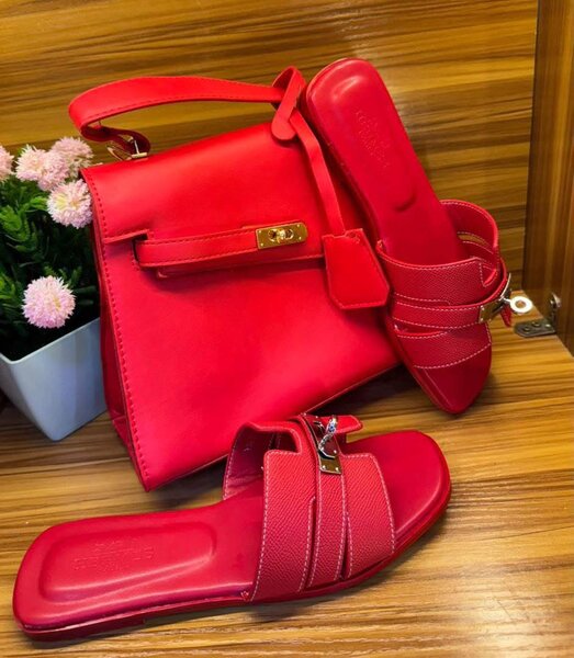 Set sac et sandales en cuir