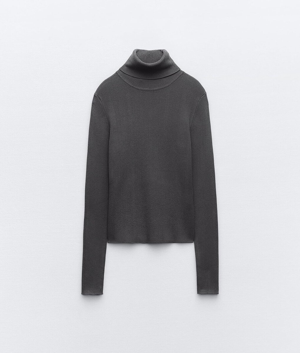 Водолазка ZARA в рубчик новая, S-M