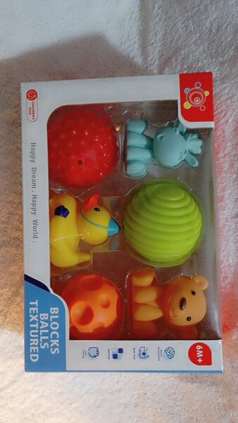 Ensemble de Blocs et Balles Texturés