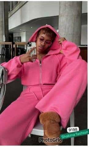 Ensemble survêtement rose tendance