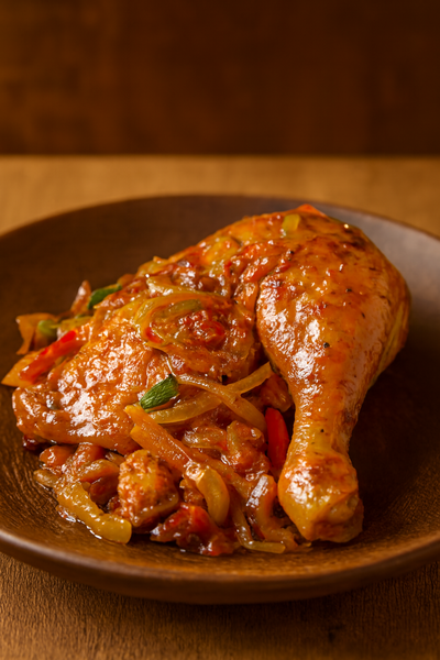 Poulet épicé sauté