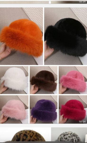 Chapeau en fausse fourrure élégant