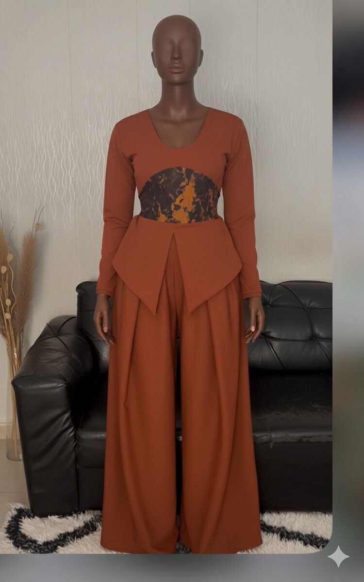 Jumpsuit taille haute corset