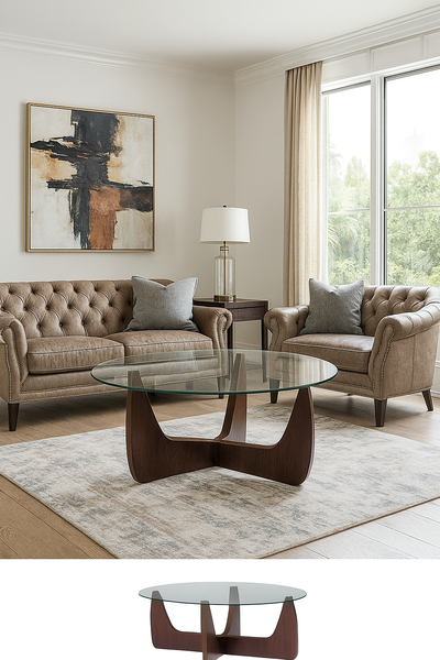 Table basse en verre moderne