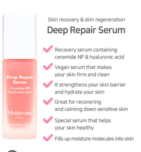 Muldream Deep Repair Serum ( Ceramide + Hyaluronic acid)