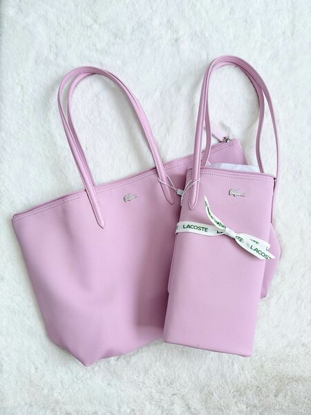Sac à main rose Lacoste
