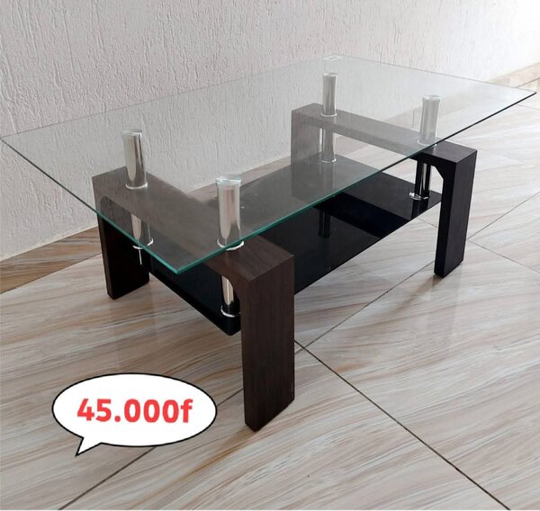 Table basse en verre moderne