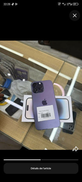 iPhone 14 Pro Max Violet Reconditionné