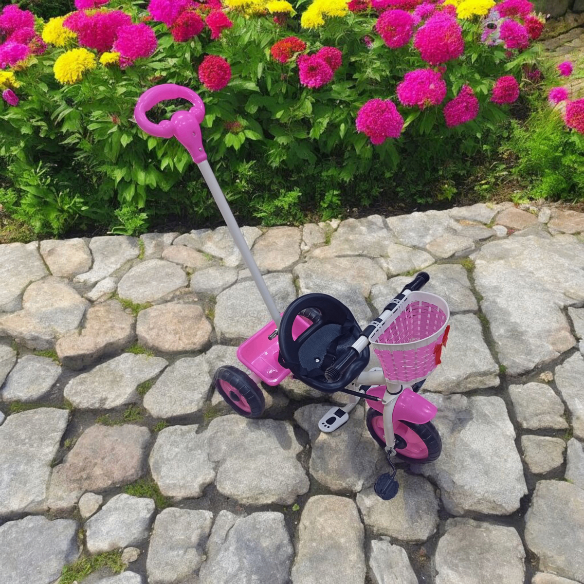 Tricycle Poussette Enfant Rose