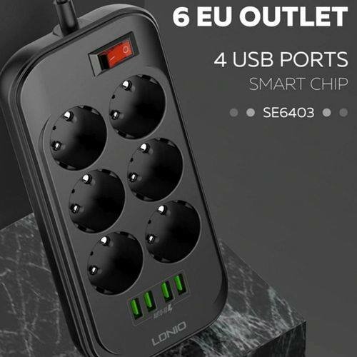 Multiprise OLA 6 Prises USB