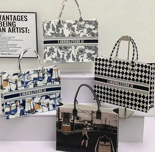 Sac fourre-tout à motifs élégants