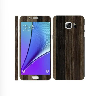 Samsung Galaxy Note 5 Brown Stripped Wooden Texture Mobile Skin