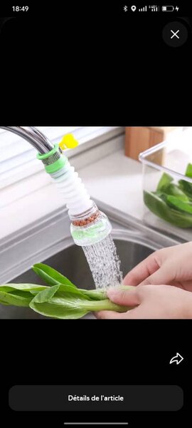 Filtre d'eau pour robinet