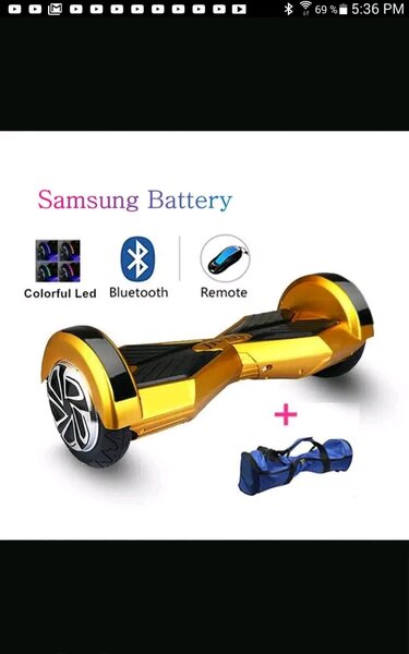 Hoverboard doré Bluetooth