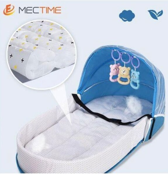 Lit bébé Mectime avec moustiquaire