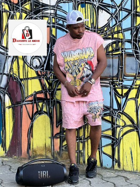 Ensemble streetwear rose