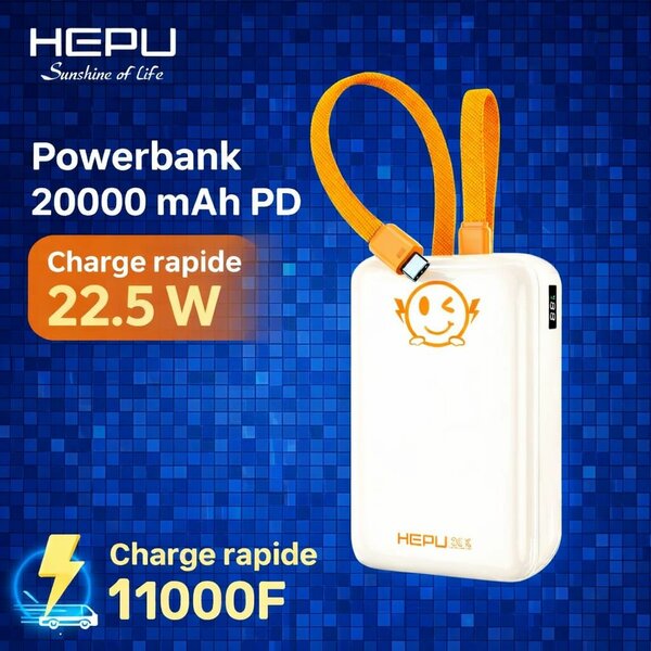 Batterie externe HEPU 20000mAh 22.5W