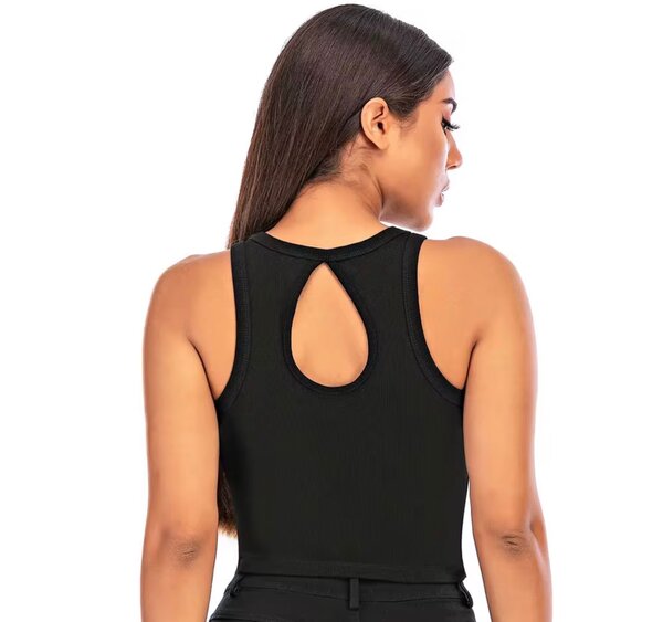 Débardeur Femme Échancré Noir