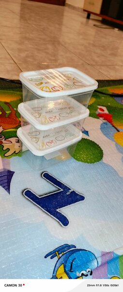 Lots de 3 bols en plastique