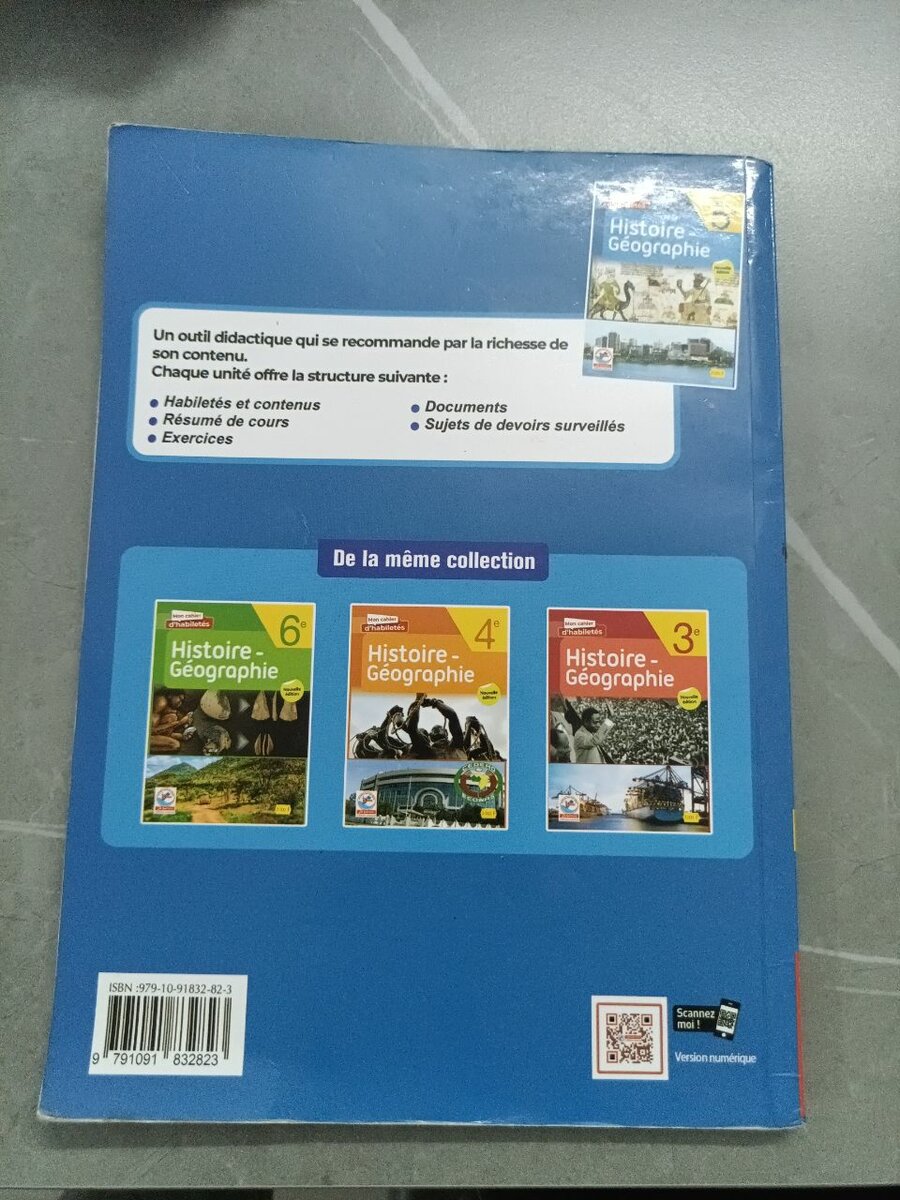 Cahier Histoire-Géographie 5e