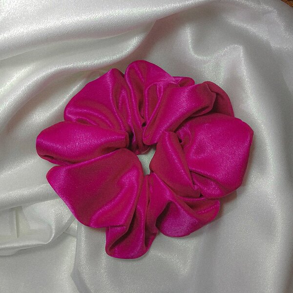 Chouchou satin rose (L)