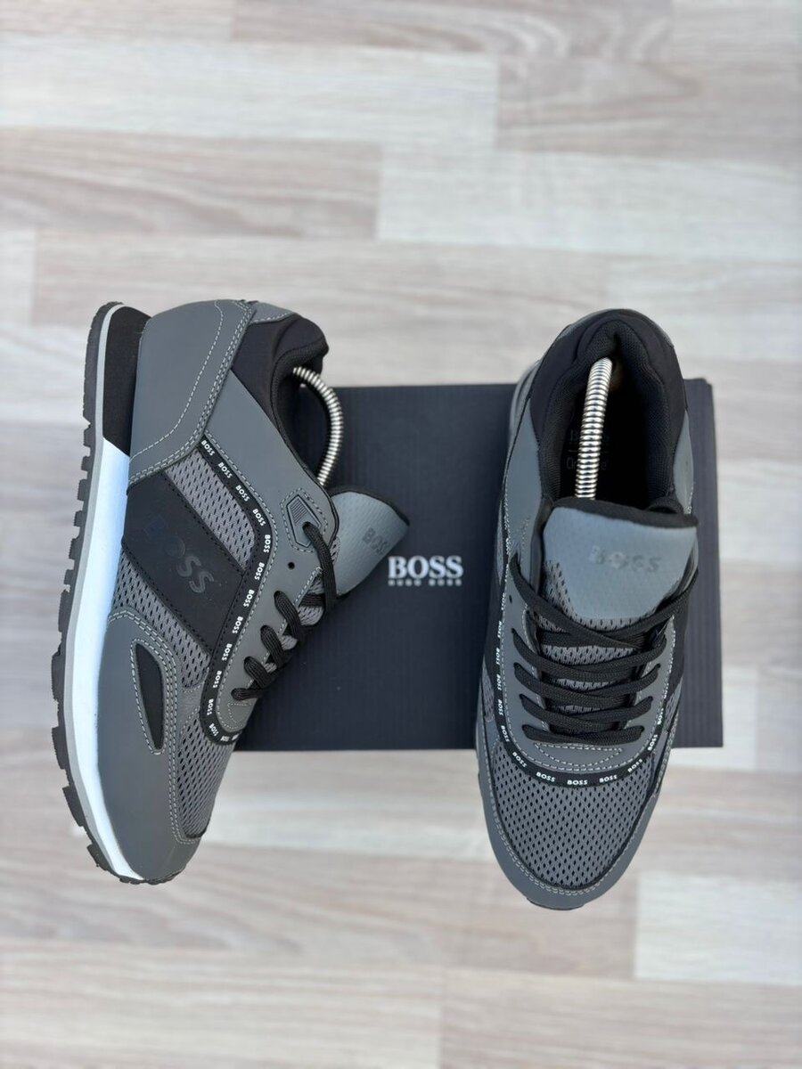 Baskets Homme Boss Gris