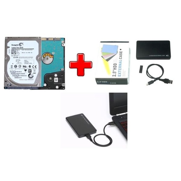 Package incluant disque dur externe SATA 500 GB + Boitier.